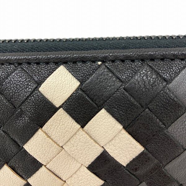 Bottega Veneta Bottega Veneta Bottega Veneta Lambskin Intrecciato Zip-Around Wallet Leather Long Wallet B03852204S in Great Condition Size ONE SIZE - 8 Thumbnail