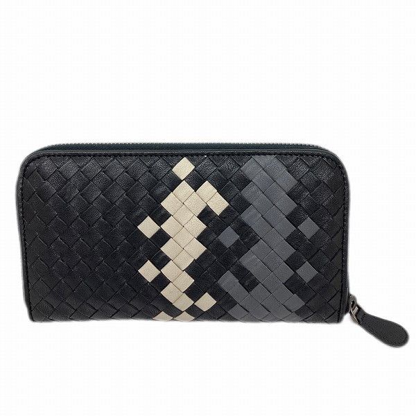 Bottega Veneta Bottega Veneta Bottega Veneta Lambskin Intrecciato Zip-Around Wallet Leather Long Wallet B03852204S in Great Condition Size ONE SIZE - 7 Thumbnail