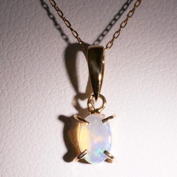 Other Other K18 Yellow Gold Opal Necklace 40cm Metal Necklace in Excellent Condition Size ONE SIZE - 2 Thumbnail