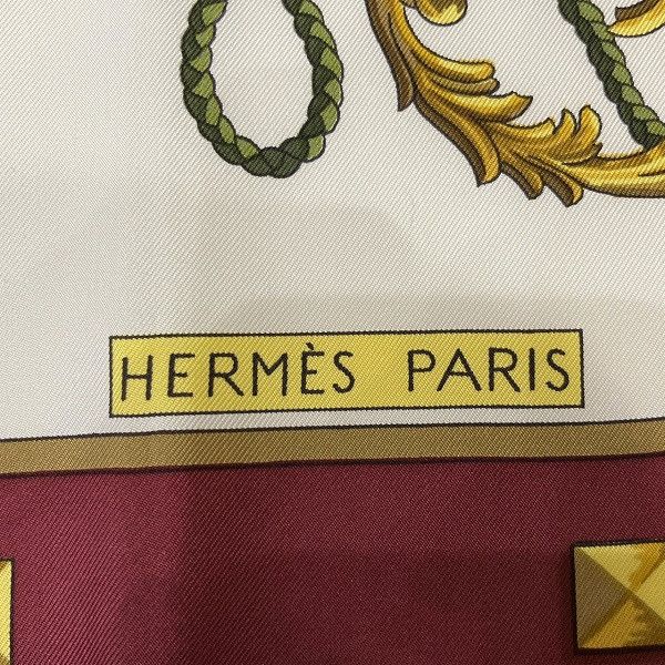 Hermes Hermes Hermes 100% Silk 90cm Carre 90 LES CLES Scarf Canvas Scarf in Good Condition Size ONE SIZE - 5 Thumbnail