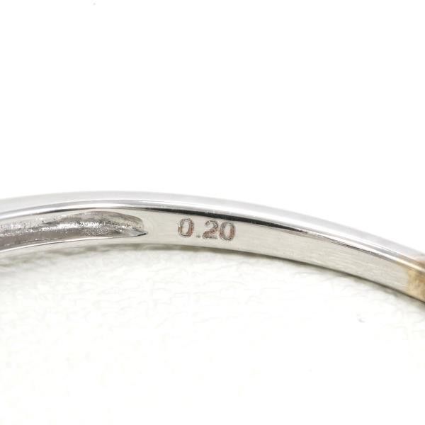 Other Other K18 White Gold Diamond Ring 19 Metal Ring in Excellent Condition Size ONE SIZE - 7 Thumbnail