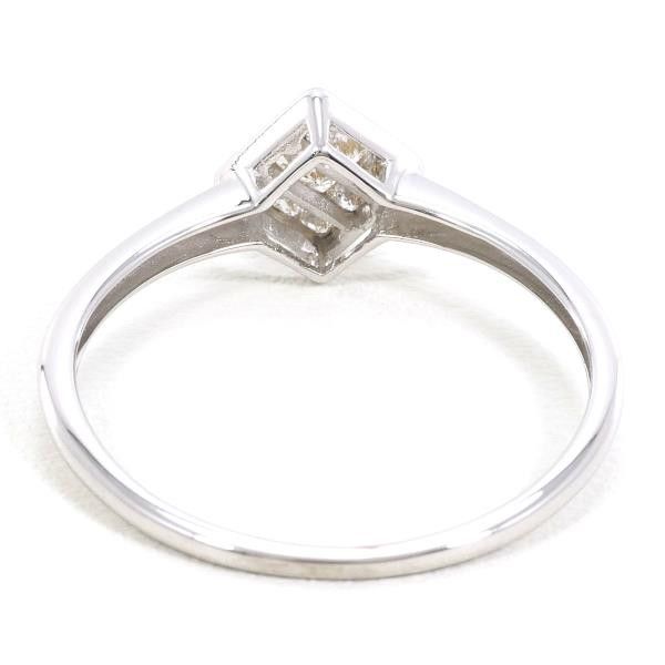Other Other K18 White Gold Diamond Ring 19 Metal Ring in Excellent Condition Size ONE SIZE - 4 Thumbnail