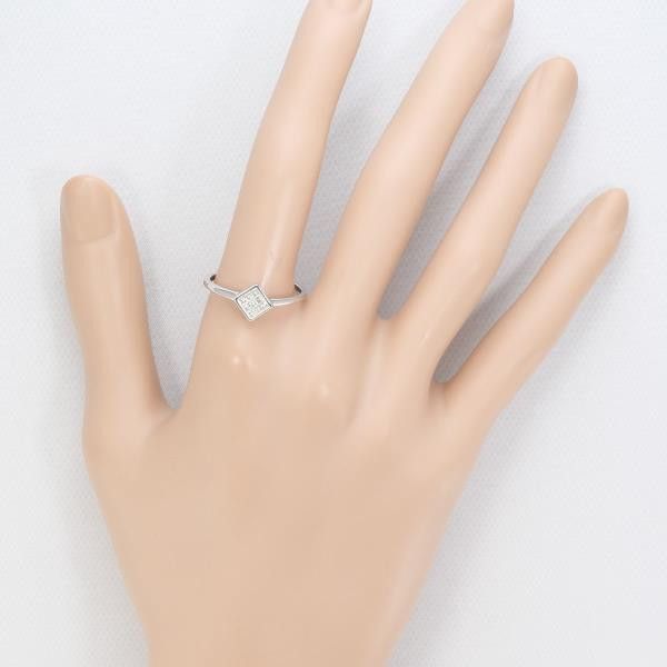 Other Other K18 White Gold Diamond Ring 19 Metal Ring in Excellent Condition Size ONE SIZE - 3 Thumbnail