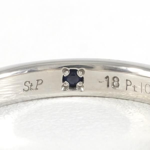 Other Other PT1000 Platinum Sapphire Ring Size 18 Metal Ring in Great Condition Size ONE SIZE - 6 Thumbnail