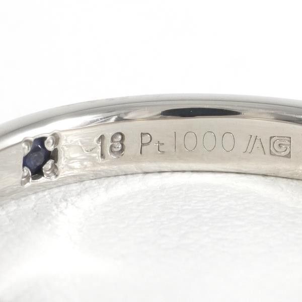 Other Other PT1000 Platinum Sapphire Ring Size 18 Metal Ring in Great Condition Size ONE SIZE - 7 Thumbnail