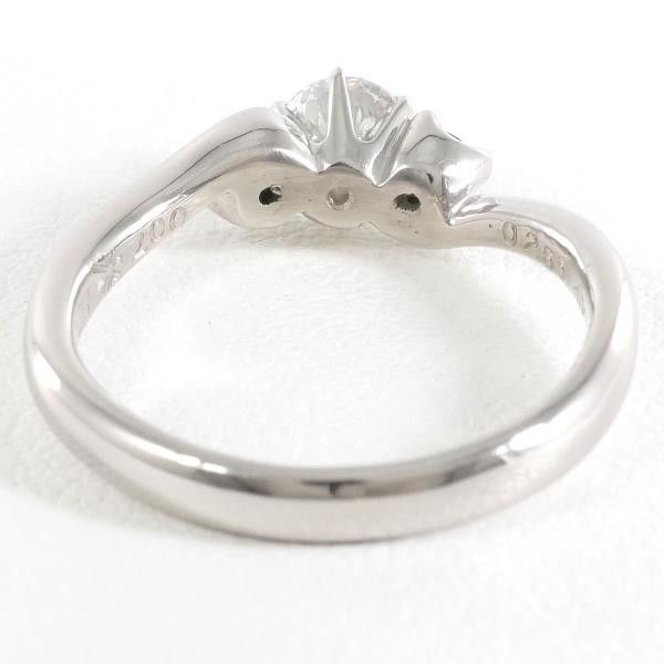 Other Other PT1000 Platinum Diamond Ring Size 7 with Blue Diamond Metal Ring in Great Condition Size ONE SIZE - 6 Thumbnail