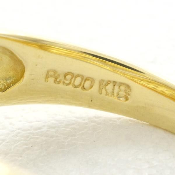 Other Other PT900 Platinum K18 Yellow/Pink Gold Diamond Ring Size 12 Metal Ring in Excellent Condition Size ONE SIZE - 6 Thumbnail