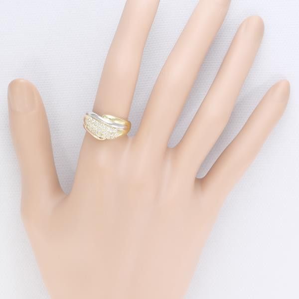 Other Other PT900 Platinum K18 Yellow/Pink Gold Diamond Ring Size 12 Metal Ring in Excellent Condition Size ONE SIZE - 3 Thumbnail