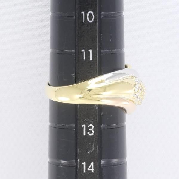 Other Other PT900 Platinum K18 Yellow/Pink Gold Diamond Ring Size 12 Metal Ring in Excellent Condition Size ONE SIZE - 5 Thumbnail