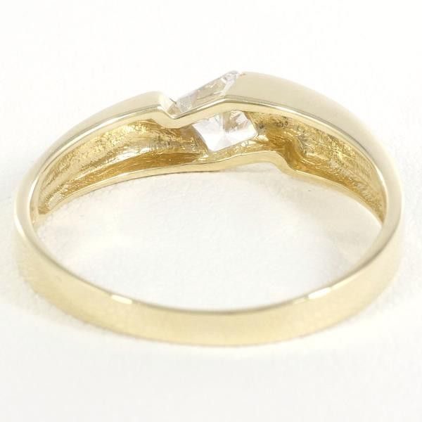 Other Other K14 Yellow Gold Zircon Ring Size 16 Metal Ring in Great Condition Size ONE SIZE - 3 Thumbnail