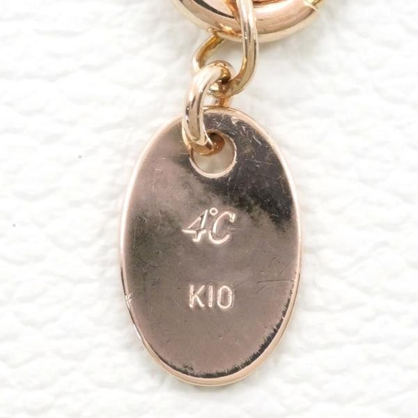 Other Other 4℃ K10 Pink Gold White Topaz Necklace 42cm Metal Necklace in Excellent Condition Size ONE SIZE - 6 Thumbnail