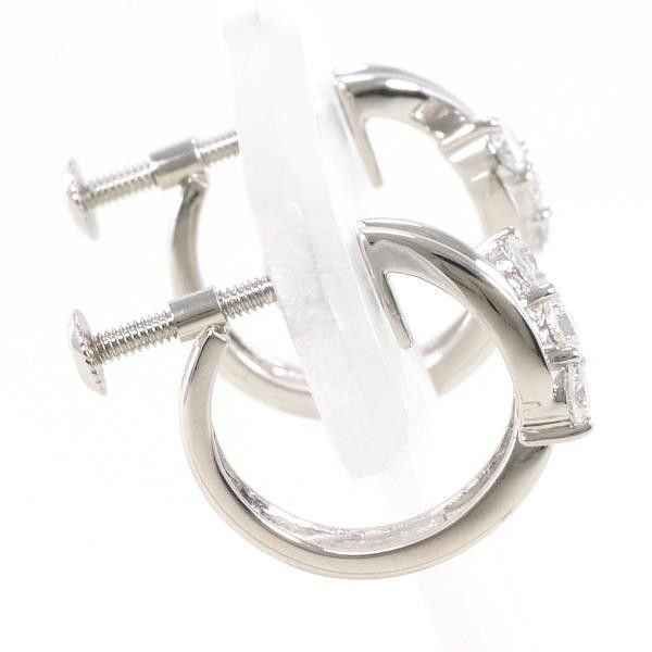 Other Other PT900 Platinum Diamond Earrings 0.21ct 0.202ct Metal Earrings in Excellent Condition Size ONE SIZE - 2 Thumbnail