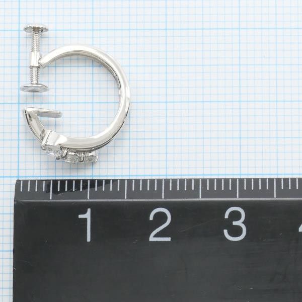 Other Other PT900 Platinum Diamond Earrings 0.21ct 0.202ct Metal Earrings in Excellent Condition Size ONE SIZE - 4 Thumbnail