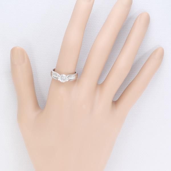 Other PT900 Platinum Diamond Ring 13.5 Size Metal Ring in Great Condition