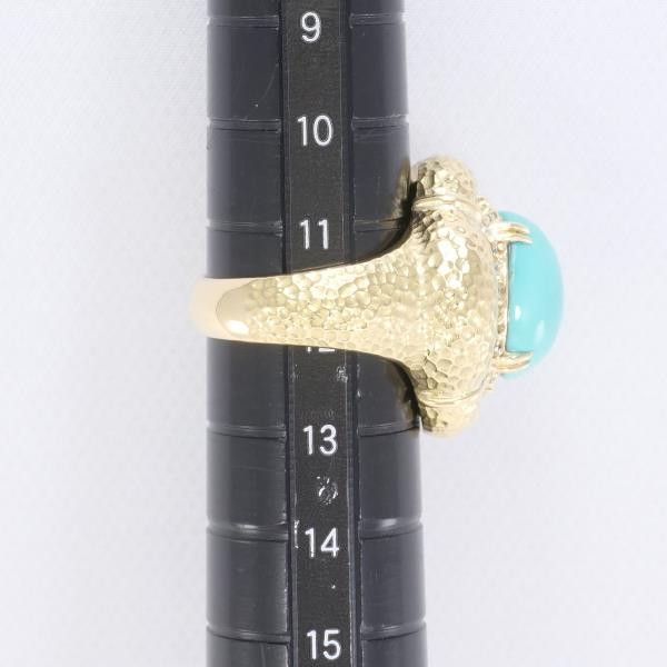 Other Other K18 Yellow Gold Turquoise Ring 11.5 Size Metal Ring in Great Condition Size ONE SIZE - 7 Thumbnail