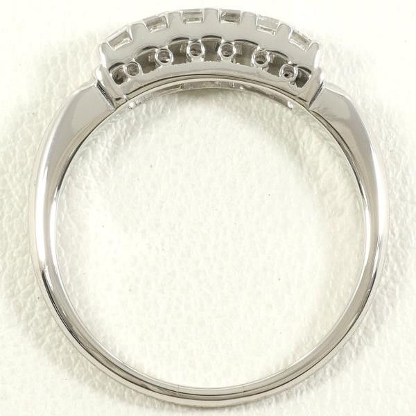 Other Other PT850 Platinum Diamond Ring Size 14.5 Metal Ring in Great Condition Size ONE SIZE - 2 Thumbnail