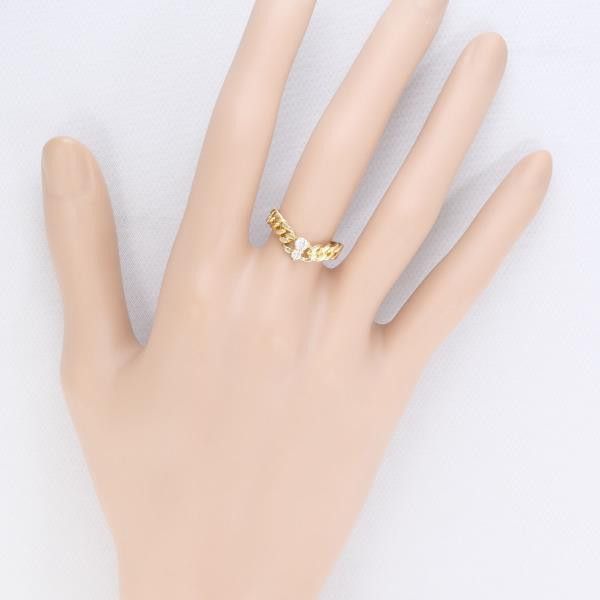 Other Other K18 Yellow Gold Diamond Ring Size 9 Metal Ring in Excellent Condition Size ONE SIZE - 3 Thumbnail