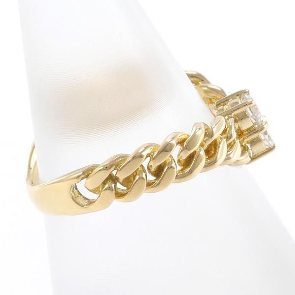 Other Other K18 Yellow Gold Diamond Ring Size 9 Metal Ring in Excellent Condition Size ONE SIZE - 2 Thumbnail