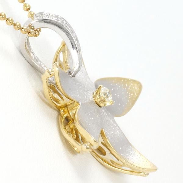 Other Other K18 Yellow Gold Necklace with Yellow Diamond, 40cm, 8.3g Metal Necklace in Great Condition Size ONE SIZE - 2 Thumbnail