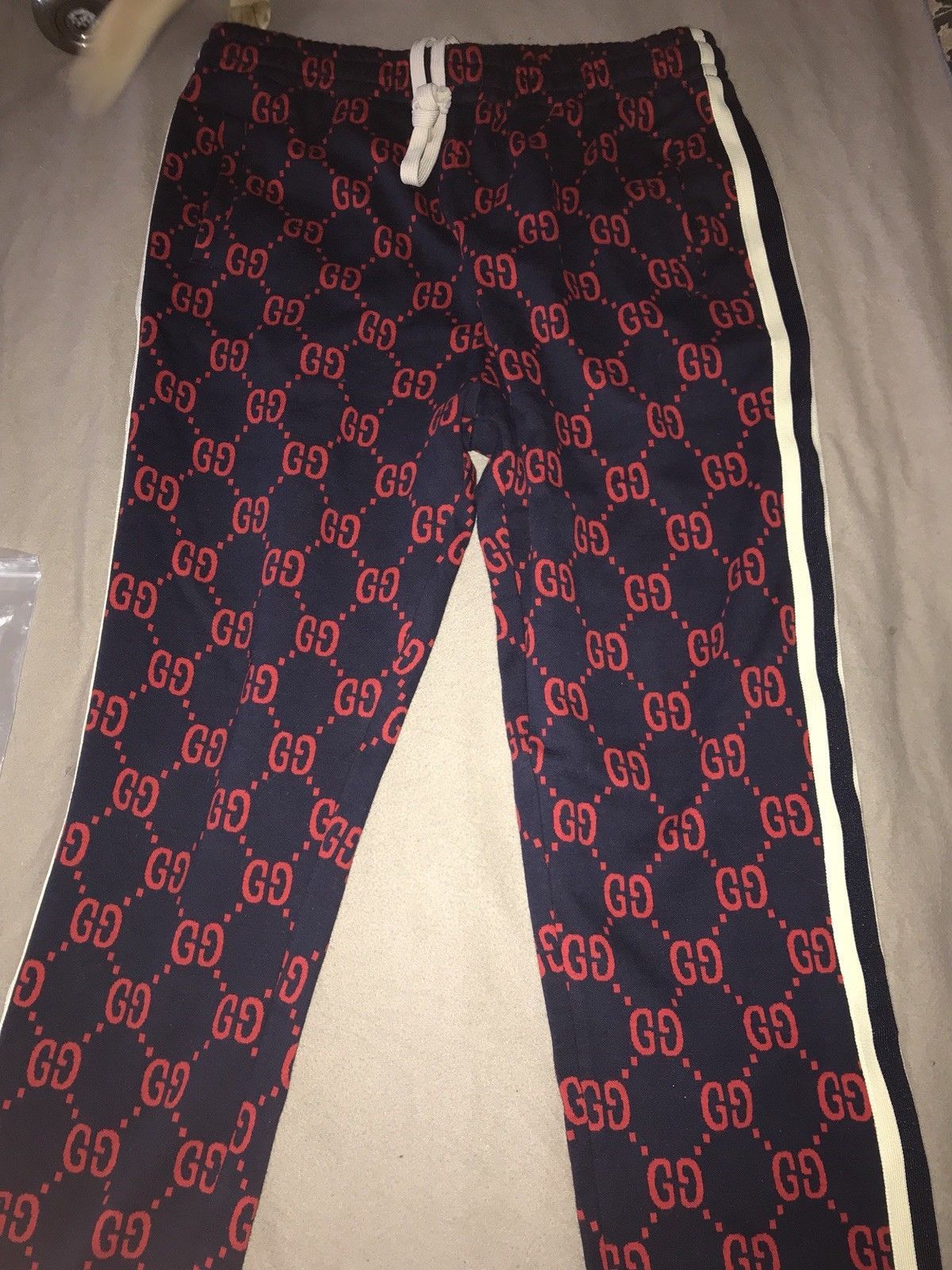 Gucci Navy GG Supreme Lounge Pants Gucci