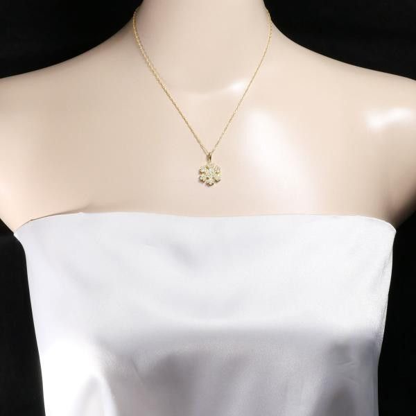 Other Other K18 Yellow Gold Diamond Necklace 0.50ct Metal Necklace in Excellent Condition Size ONE SIZE - 3 Thumbnail