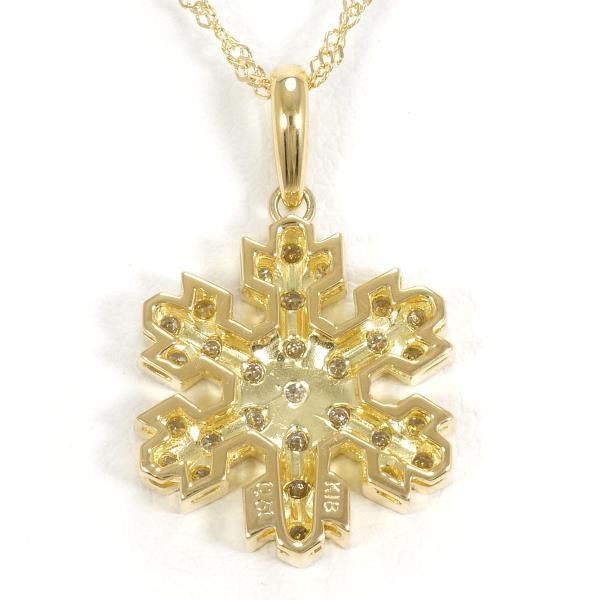 Other Other K18 Yellow Gold Diamond Necklace 0.50ct Metal Necklace in Excellent Condition Size ONE SIZE - 4 Thumbnail