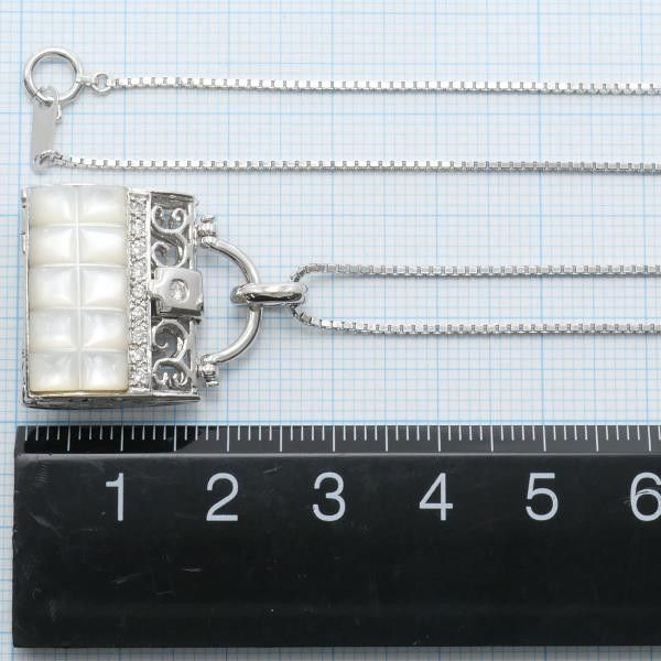 Other Other K18 White Gold Diamond Necklace 45cm Metal Necklace in Great Condition Size ONE SIZE - 7 Thumbnail