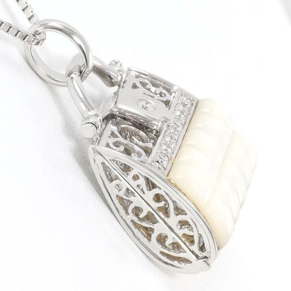 Other Other K18 White Gold Diamond Necklace 45cm Metal Necklace in Great Condition Size ONE SIZE - 2 Thumbnail