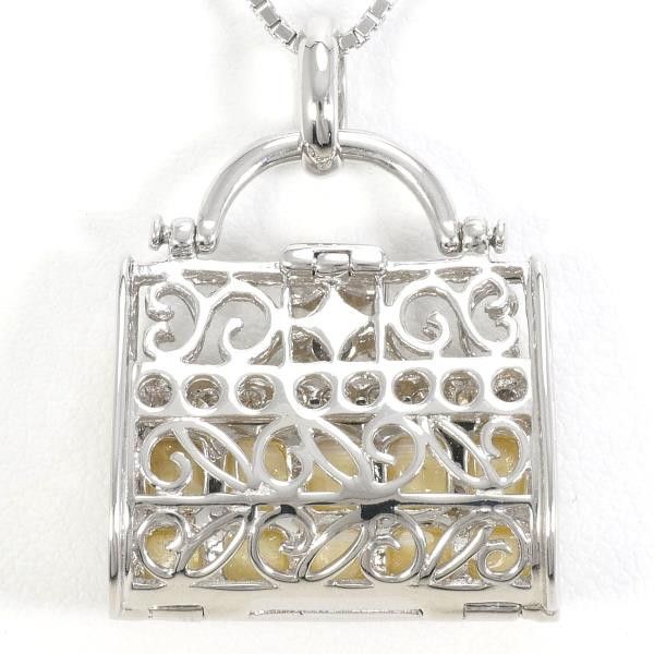 Other Other K18 White Gold Diamond Necklace 45cm Metal Necklace in Great Condition Size ONE SIZE - 4 Thumbnail