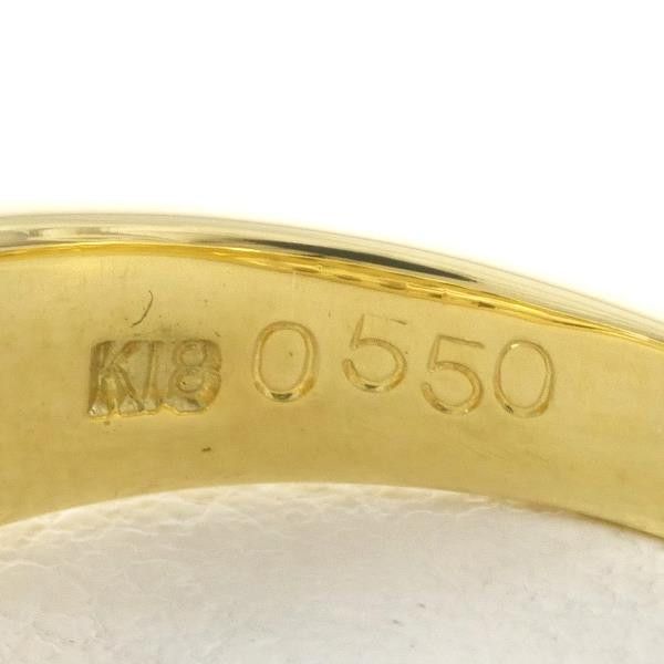 Other Other K18 Yellow Gold Diamond Ring 12 Size 0.55ct SI2 Metal Ring in Great Condition Size ONE SIZE - 8 Thumbnail