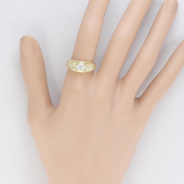 Other Other K18 Yellow Gold Diamond Ring 12 Size 0.55ct SI2 Metal Ring in Great Condition Size ONE SIZE - 4 Thumbnail