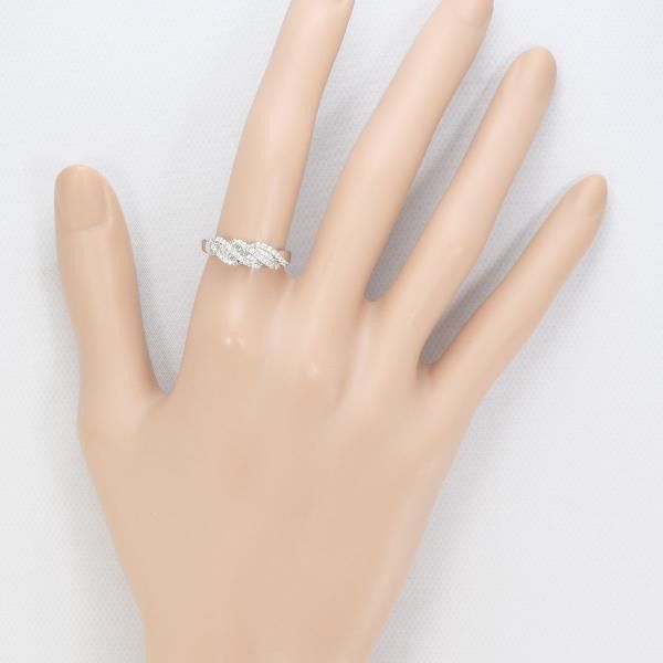 Other LuxUness K18 White Gold Diamond Ring 11 Metal Ring Size ONE SIZE - 3 Thumbnail
