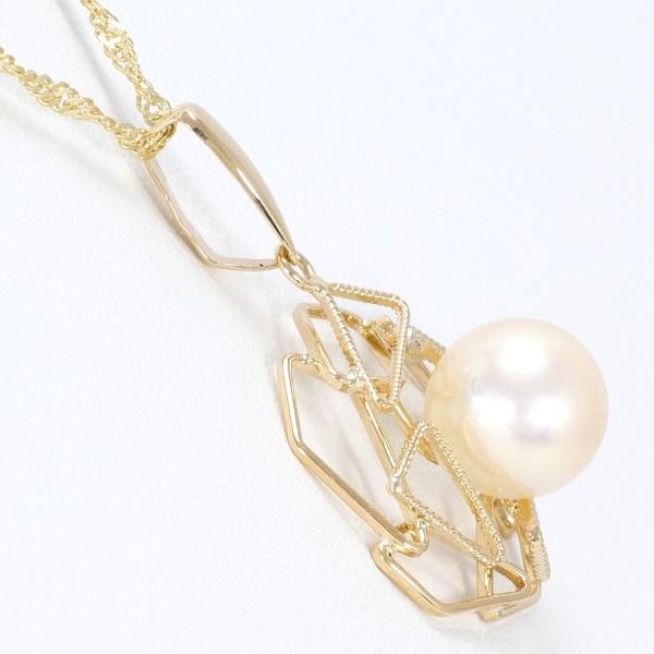 Other Other K18 Yellow Gold Pearl Necklace 40cm Metal Necklace in Excellent Condition Size ONE SIZE - 2 Thumbnail