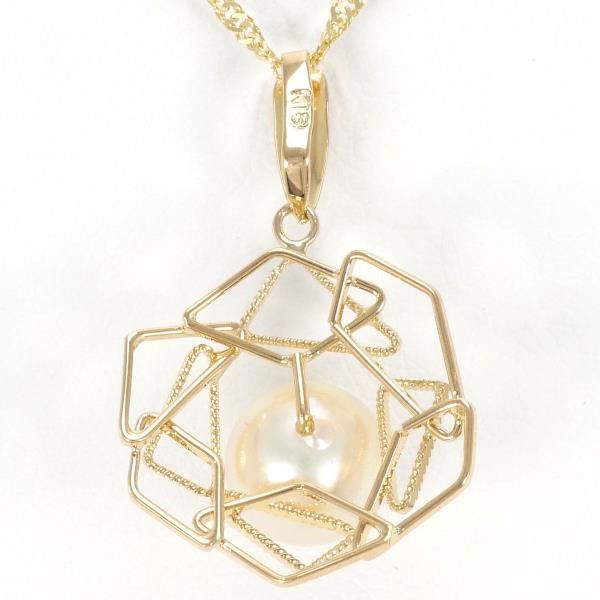 Other Other K18 Yellow Gold Pearl Necklace 40cm Metal Necklace in Excellent Condition Size ONE SIZE - 4 Thumbnail