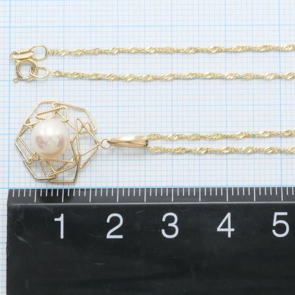 Other Other K18 Yellow Gold Pearl Necklace 40cm Metal Necklace in Excellent Condition Size ONE SIZE - 5 Thumbnail