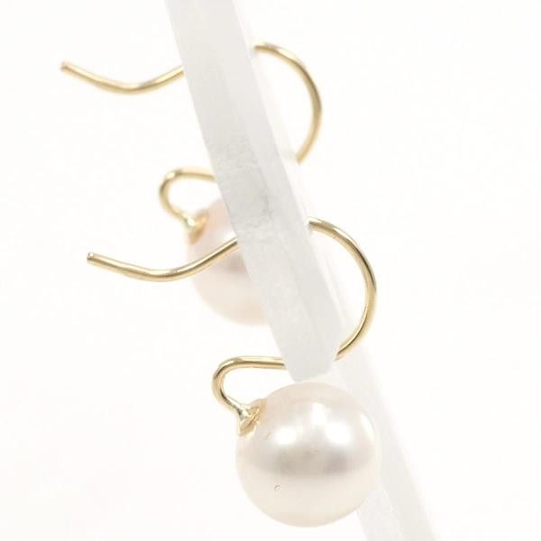 Other Other K18 Yellow Gold Pearl Earrings Metal Earrings in Great Condition Size ONE SIZE - 2 Thumbnail