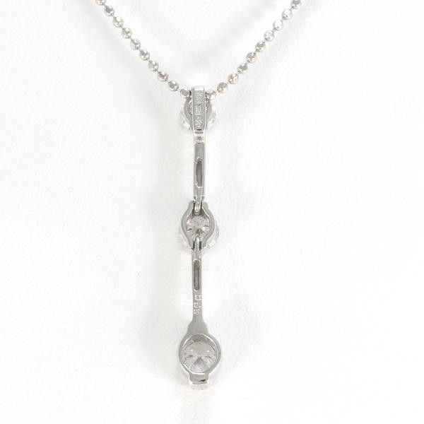 Other Other K18 White Gold Diamond Necklace 40cm Metal Necklace in Great Condition Size ONE SIZE - 4 Thumbnail