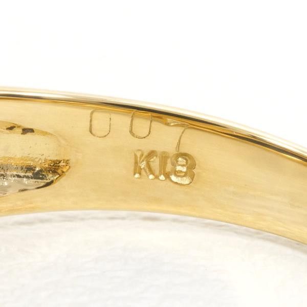 Other Other K18 Yellow Gold Onyx Diamond Ring Size 15 Metal Ring in Great Condition Size ONE SIZE - 6 Thumbnail