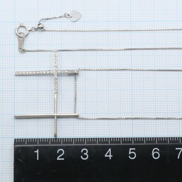 Other Other K18 White Gold Diamond Necklace 46cm Metal Necklace in Great Condition Size ONE SIZE - 5 Thumbnail