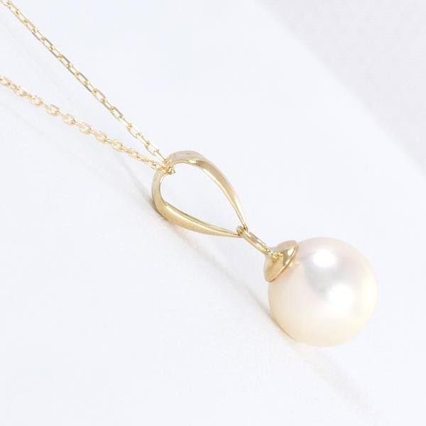 Other Other K18 Yellow Gold Pearl Necklace 40cm Metal Necklace in Great Condition Size ONE SIZE - 2 Thumbnail