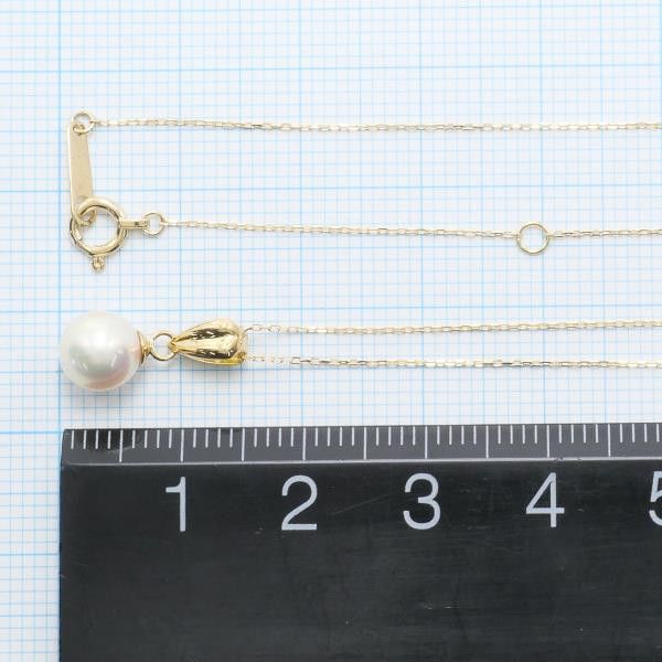 Other Other K18 Yellow Gold Pearl Necklace 40cm Metal Necklace in Great Condition Size ONE SIZE - 4 Thumbnail