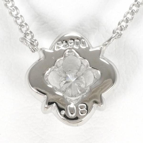 Other Other PT900 Platinum PT850 Necklace with Diamond 0.08ct, 41cm Metal Necklace in Great Condition Size ONE SIZE - 4 Thumbnail