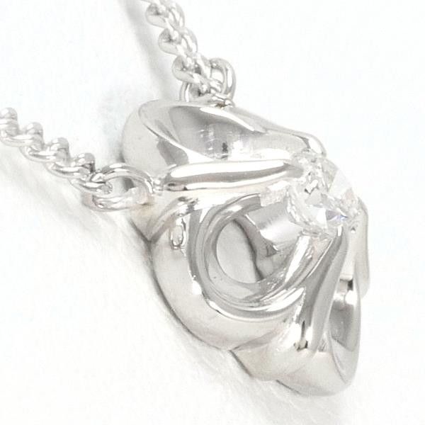 Other Other PT900 Platinum PT850 Necklace with Diamond 0.08ct, 41cm Metal Necklace in Great Condition Size ONE SIZE - 2 Thumbnail