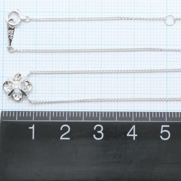 Other Other PT900 Platinum PT850 Necklace with Diamond 0.08ct, 41cm Metal Necklace in Great Condition Size ONE SIZE - 5 Thumbnail