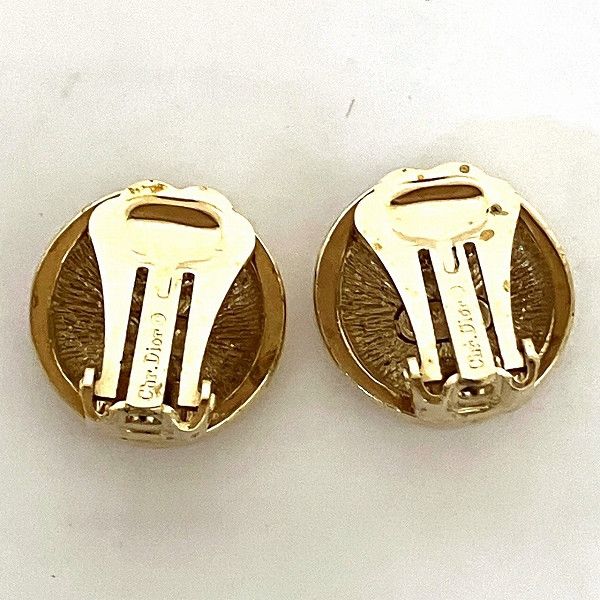 Dior Dior Dior Logo Earrings for Women, 1.4cm Clip-On Metal Earrings in Great Condition Size ONE SIZE - 3 Thumbnail