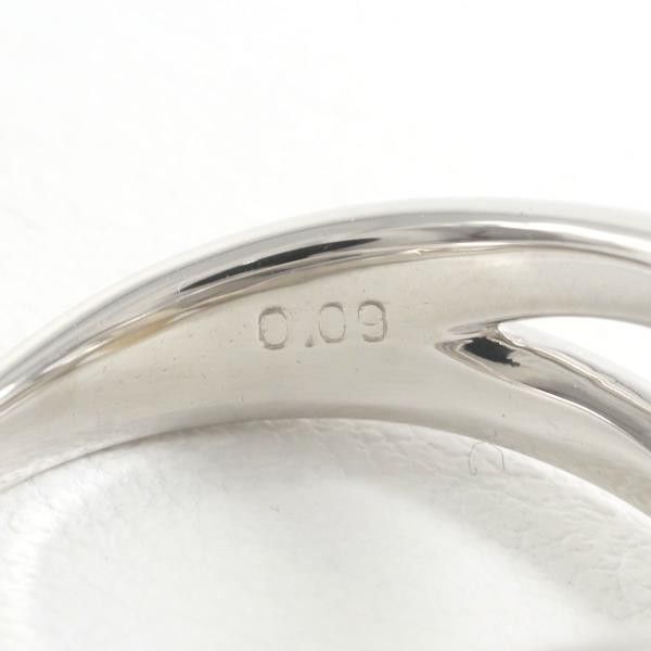 Other PT900 Platinum Ring 10.5 South Sea Pearl 12mm Diamond 0.09ct Metal Ring in Great Condition