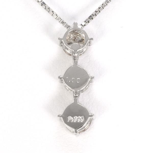 Other Other Platinum Diamond Necklace PT900 40cm Brown Diamond Metal Necklace in Great Condition Size ONE SIZE - 4 Thumbnail