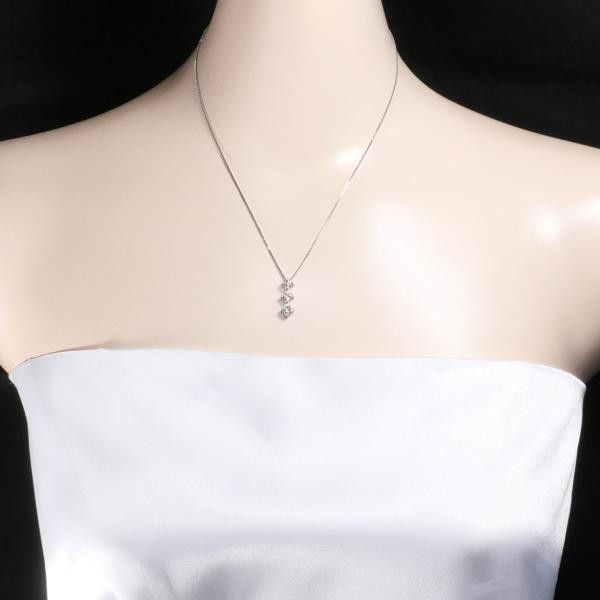 Other Other Platinum Diamond Necklace PT900 40cm Brown Diamond Metal Necklace in Great Condition Size ONE SIZE - 3 Thumbnail