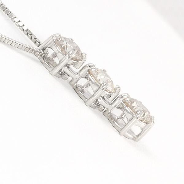 Other Other Platinum Diamond Necklace PT900 40cm Brown Diamond Metal Necklace in Great Condition Size ONE SIZE - 2 Thumbnail