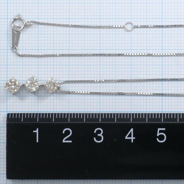 Other Other Platinum Diamond Necklace PT900 40cm Brown Diamond Metal Necklace in Great Condition Size ONE SIZE - 6 Thumbnail
